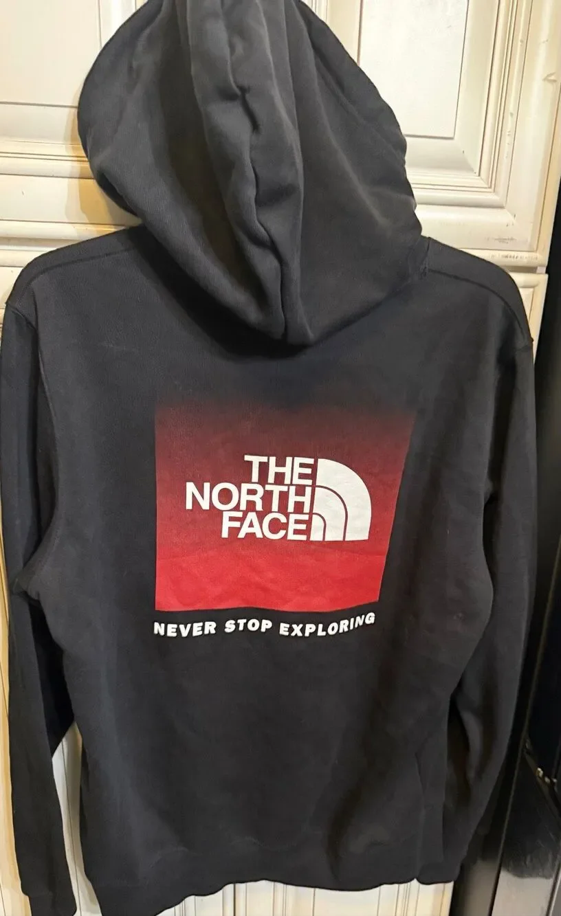 The North Face Men's Never Stop Exploring Evolution Box NSE Hoodie Black Medium